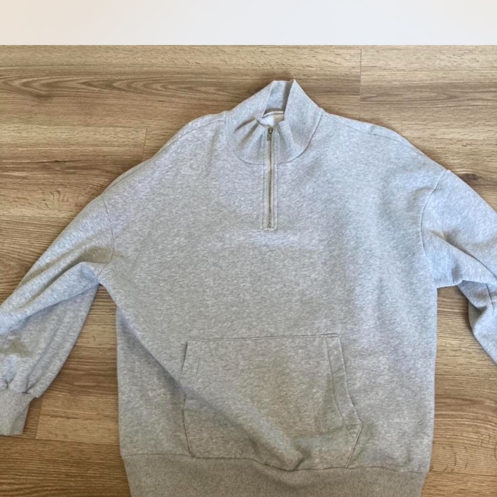 SHEIN Gray Zip-Up Women's Sweater